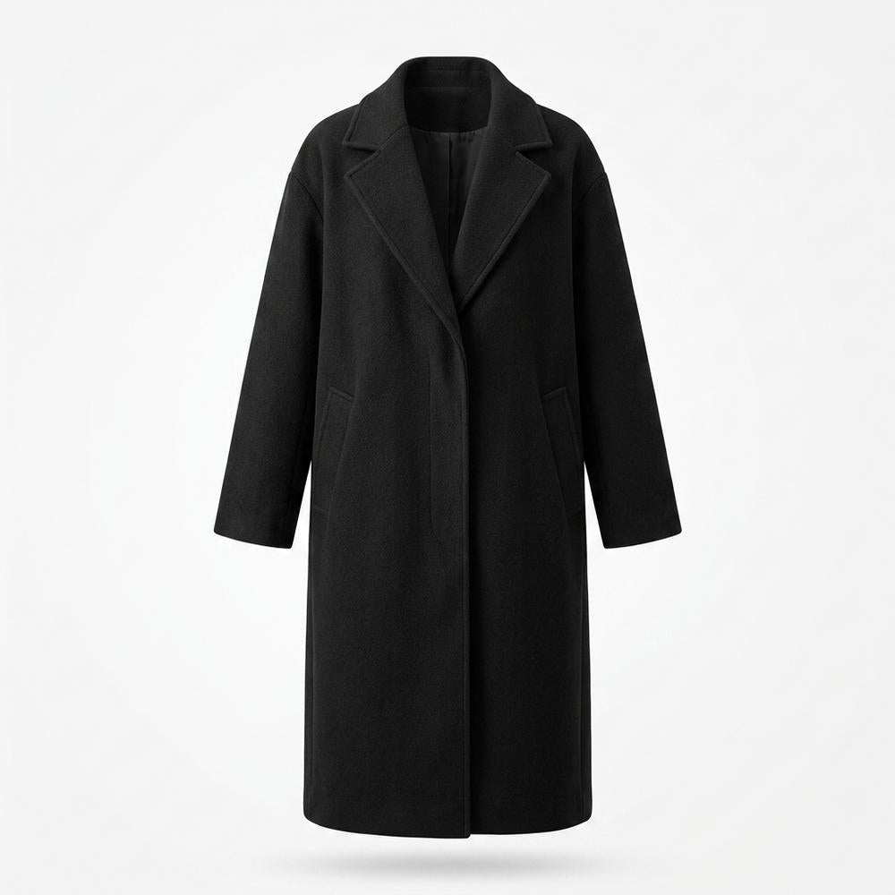 Mens Outlet House - Vubad | Longline Notched Lapel Coat Women
