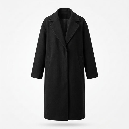 Mens Outlet House - Vubad | Longline Notched Lapel Coat Women