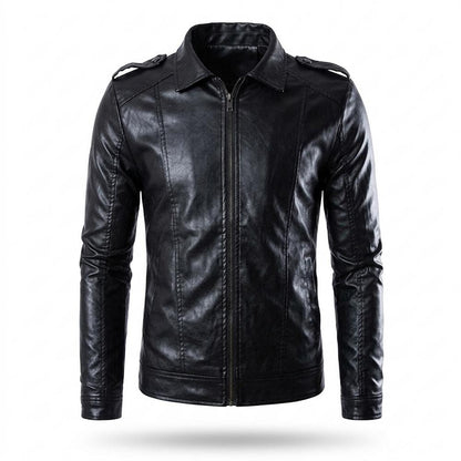 Mens Outlet House - Zamer | Zip-Up Tailored Leather Jacket Men