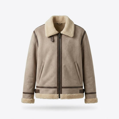 Mens Outlet House - Elmir | Shearling-Lined Faux-Suede Jacket Unisex