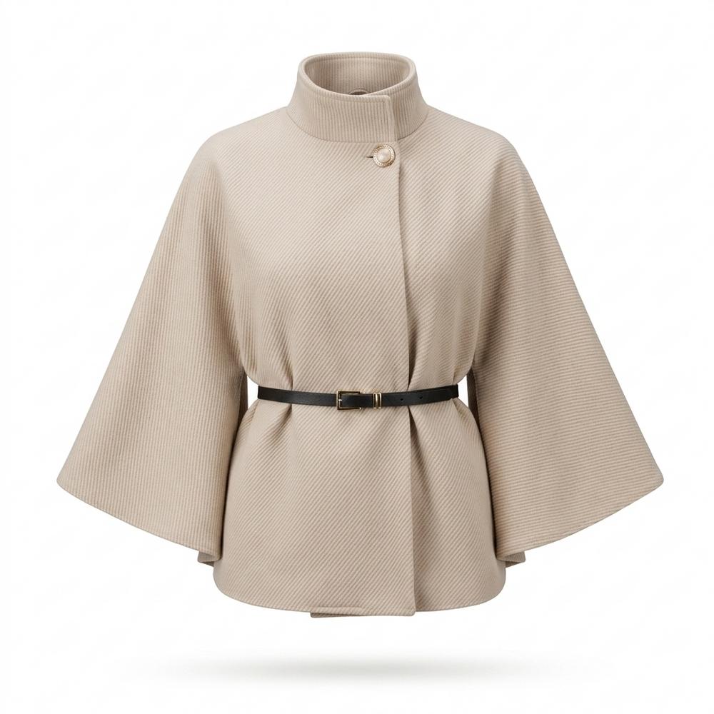 Mens Outlet House - Vaket | Ribbed High-Neck Coat Women