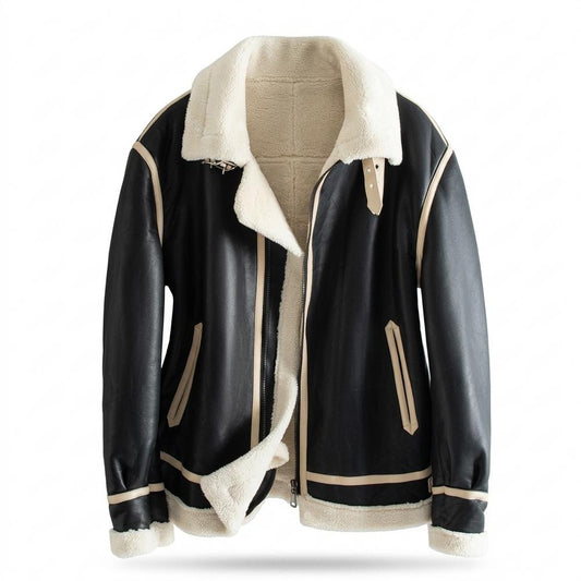 Mens Outlet House - Marev | Fleece-Lined Contrast-Trim Jacket Unisex