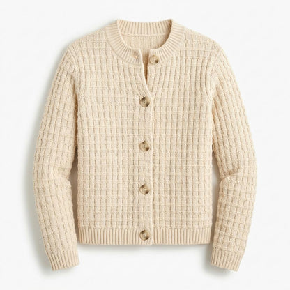 Mens Outlet House - Kadan | Waffle-Knit Button-Front Knit Cardigan Women