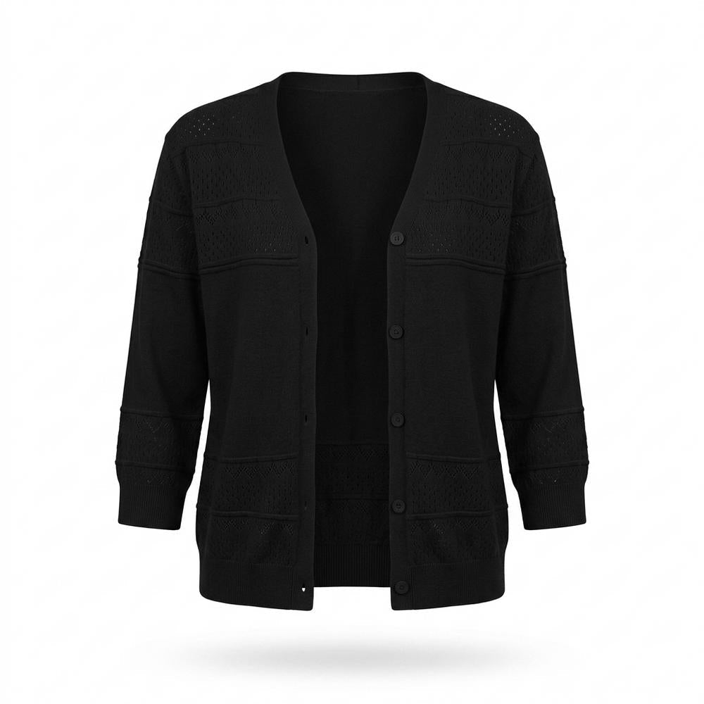 Mens Outlet House - Zilad | Buttoned Structured Knit Cardigan Women
