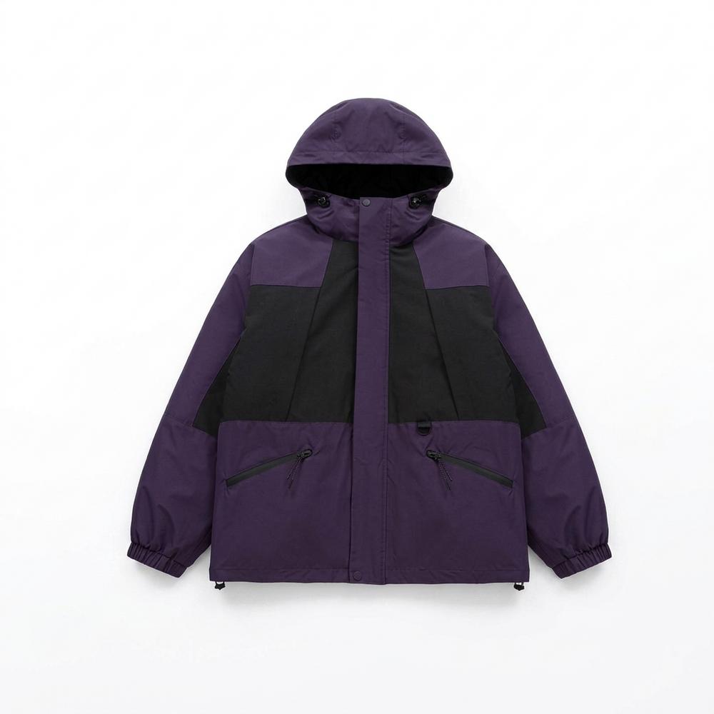 Mens Outlet House - Purple | Hooded Water-Repellent Jacket Unisex