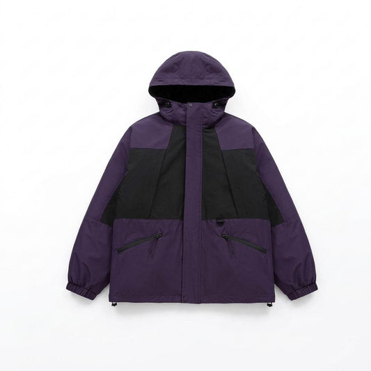 Mens Outlet House - Purple | Hooded Water-Repellent Jacket Unisex