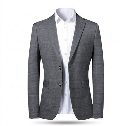 Mens Outlet House - Yolar | Plaid Slim Fit Blazer Men