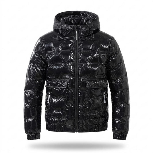 Mens Outlet House - Zerev | High-Shine Quilted Jacket Unisex