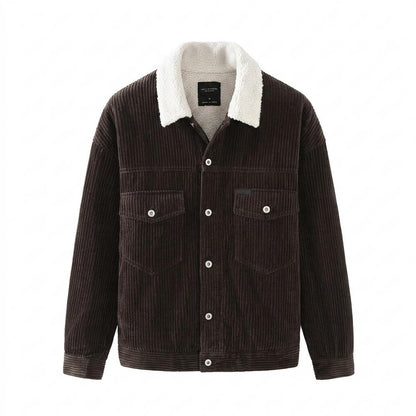 Mens Outlet House - River | Corduroy Sherpa-Lined Jacket Unisex