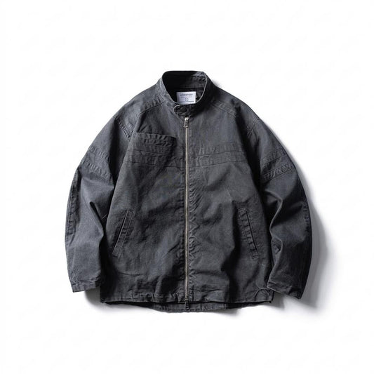Mens Outlet House - Yoser | Zip-Up Washed Jacket Unisex