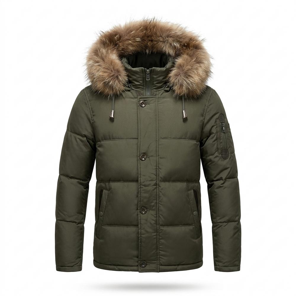 Mens Outlet House - Kafal | Hooded Quilted Jacket Men