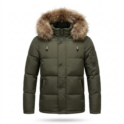 Mens Outlet House - Kafal | Hooded Quilted Jacket Men