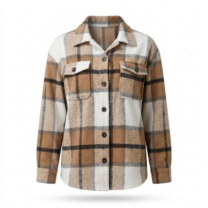 Mens Outlet House - Lanor | Plaid Button-Up Jacket Women