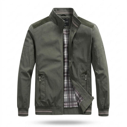 Mens Outlet House - Arsil | Zip-Up Plaid-Lined Jacket Men