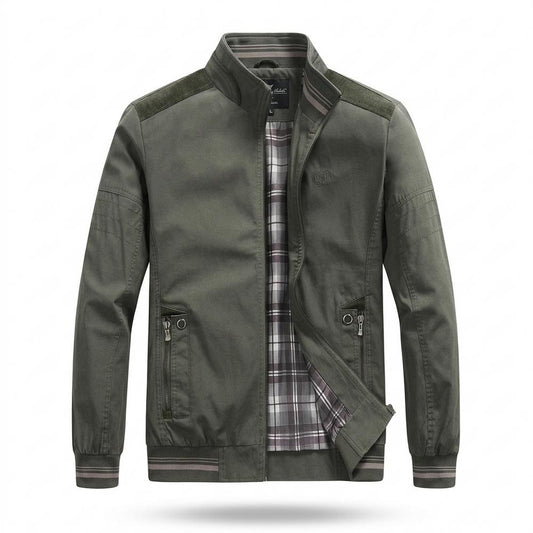 Mens Outlet House - Arsil | Zip-Up Plaid-Lined Jacket Men