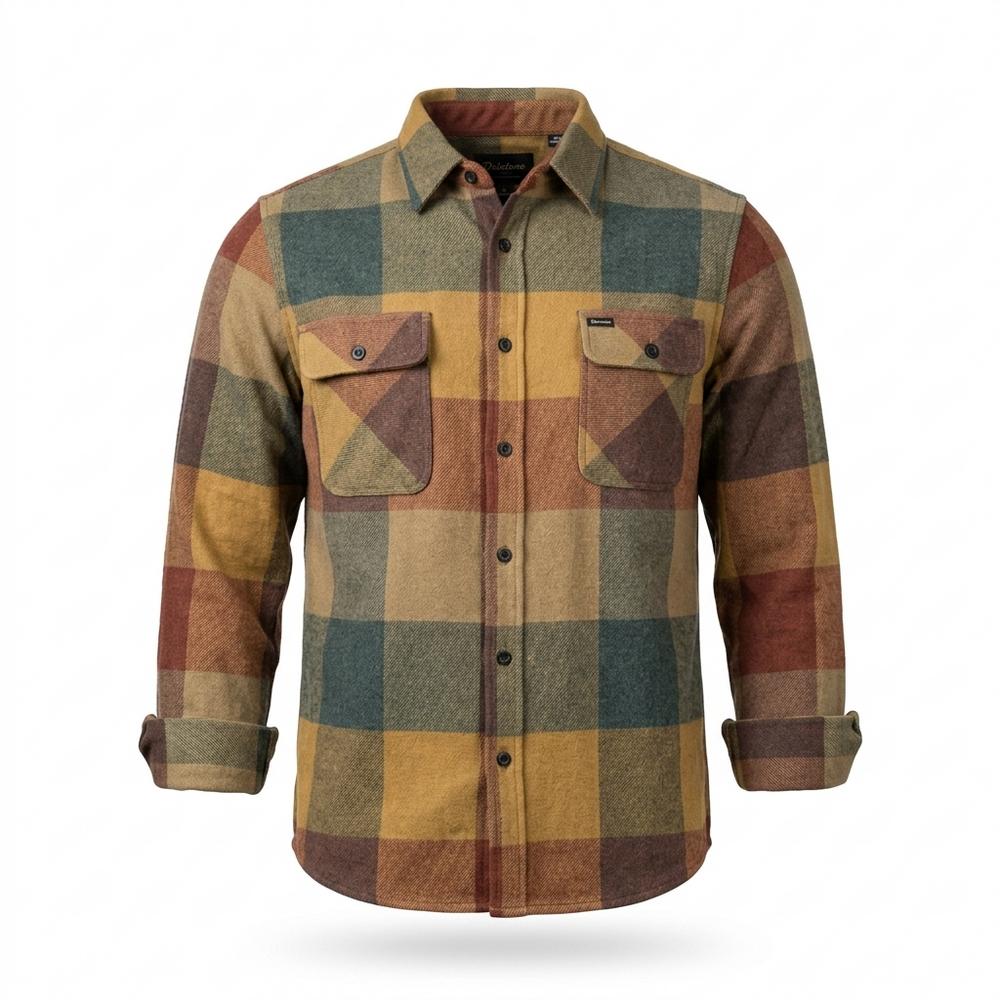 Mens Outlet House - Nokar | Plaid Long-Sleeved Shirt Men
