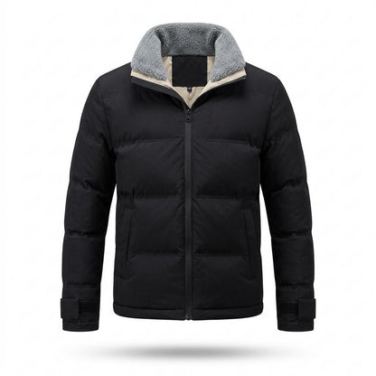 Mens Outlet House - Zetir | Quilted Sherpa-Collar Jacket Men