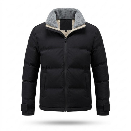 Mens Outlet House - Zetir | Quilted Sherpa-Collar Jacket Men