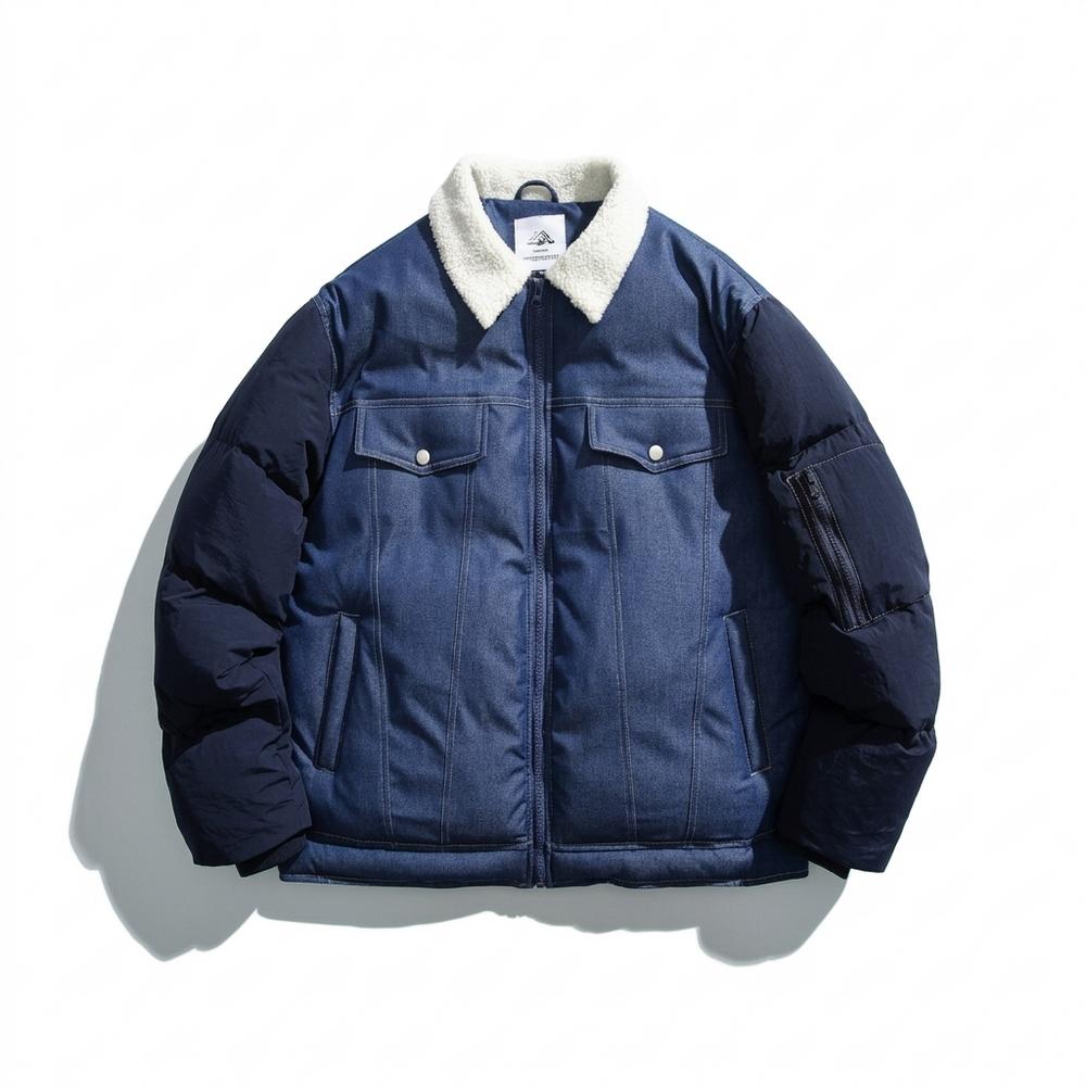 Mens Outlet House - Nodar | Padded Sherpa-Collar Jacket Men