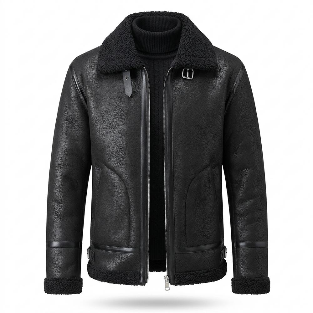 Mens Outlet House - Damud | Fleece-Lined Zip-Up Jacket Men