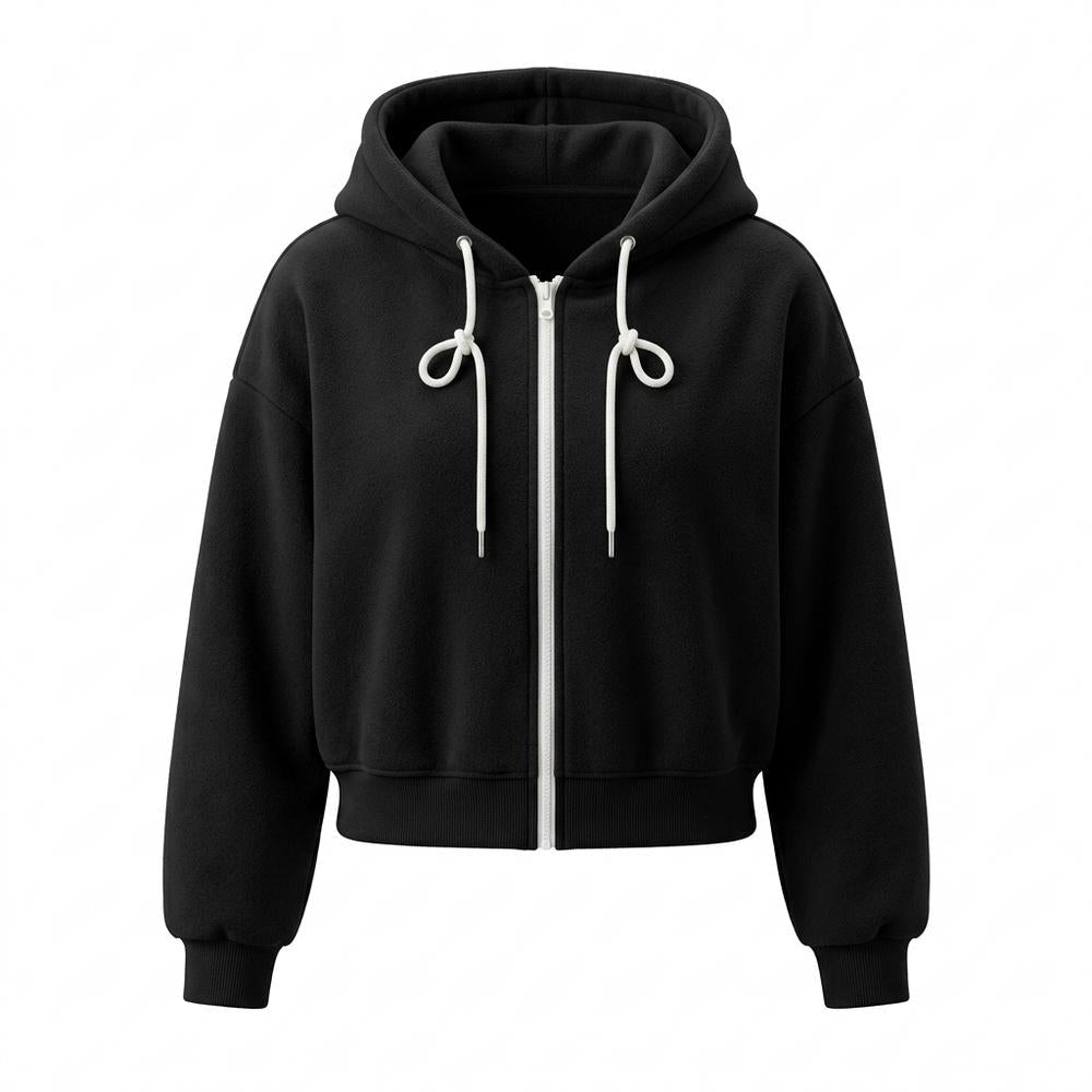 Mens Outlet House - Raken | Zip-Up Cropped Hoodie Women