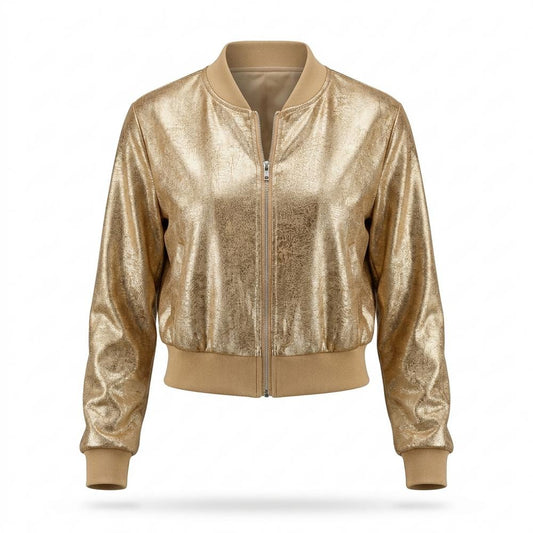 Mens Outlet House - Valin | Metallic Cropped Jacket Women