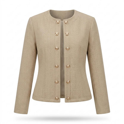 Mens Outlet House - Coram | Collarless Herringbone Jacket Women