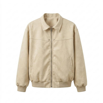 Mens Outlet House - Rokus | Suede-Effect Zip-Up Jacket Men