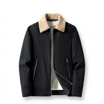 Mens Outlet House - Lemel | Sherpa-Collared Zip-Front Jacket Men