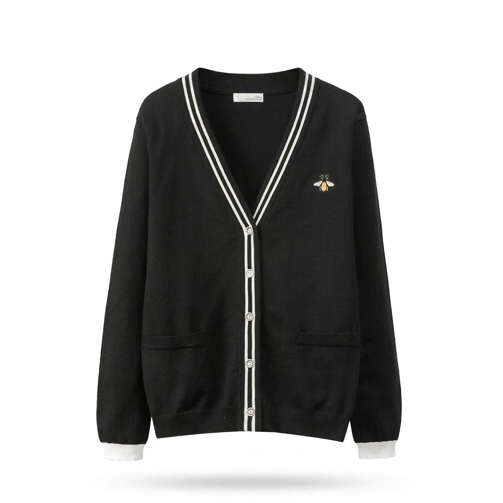 Mens Outlet House - Laren | V-Neck Embroidered Knit Cardigan Women