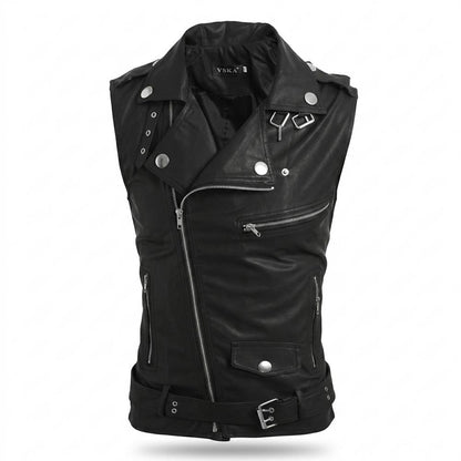 Mens Outlet House - Nelen | Asymmetrical Sleeveless Vest Men