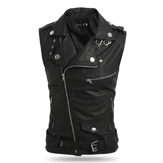 Mens Outlet House - Nelen | Asymmetrical Sleeveless Vest Men