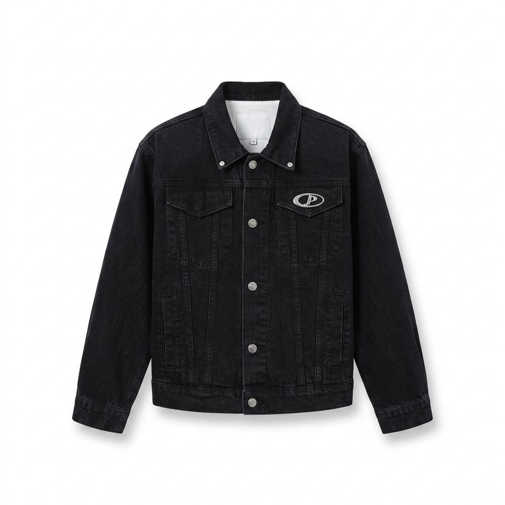 Mens Outlet House - Ridan | Button-Front Denim Jacket Unisex