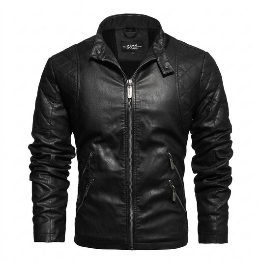 Mens Outlet House - Nelar | Quilted Lined Leather Jacket Men