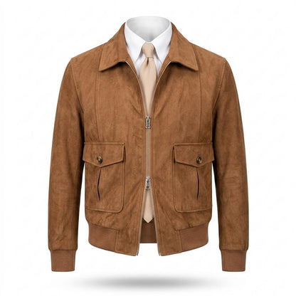 Mens Outlet House - Lakam | Zip-Up Faux-Suede Jacket Men