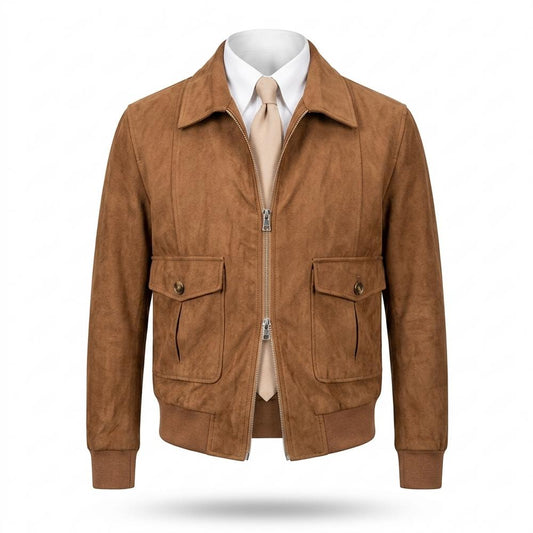 Mens Outlet House - Lakam | Zip-Up Faux-Suede Jacket Men