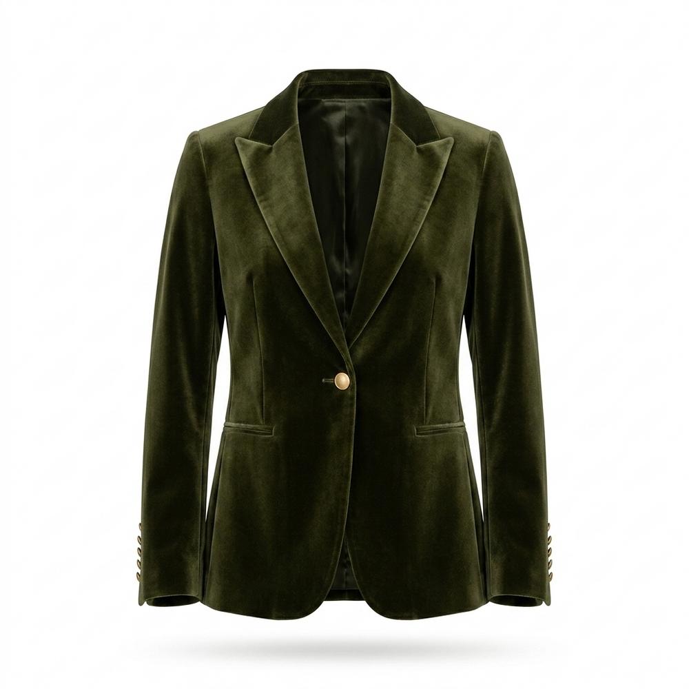 Mens Outlet House - Armon | Velvet Slim Fit Blazer Women