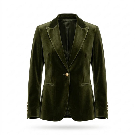 Mens Outlet House - Armon | Velvet Slim Fit Blazer Women