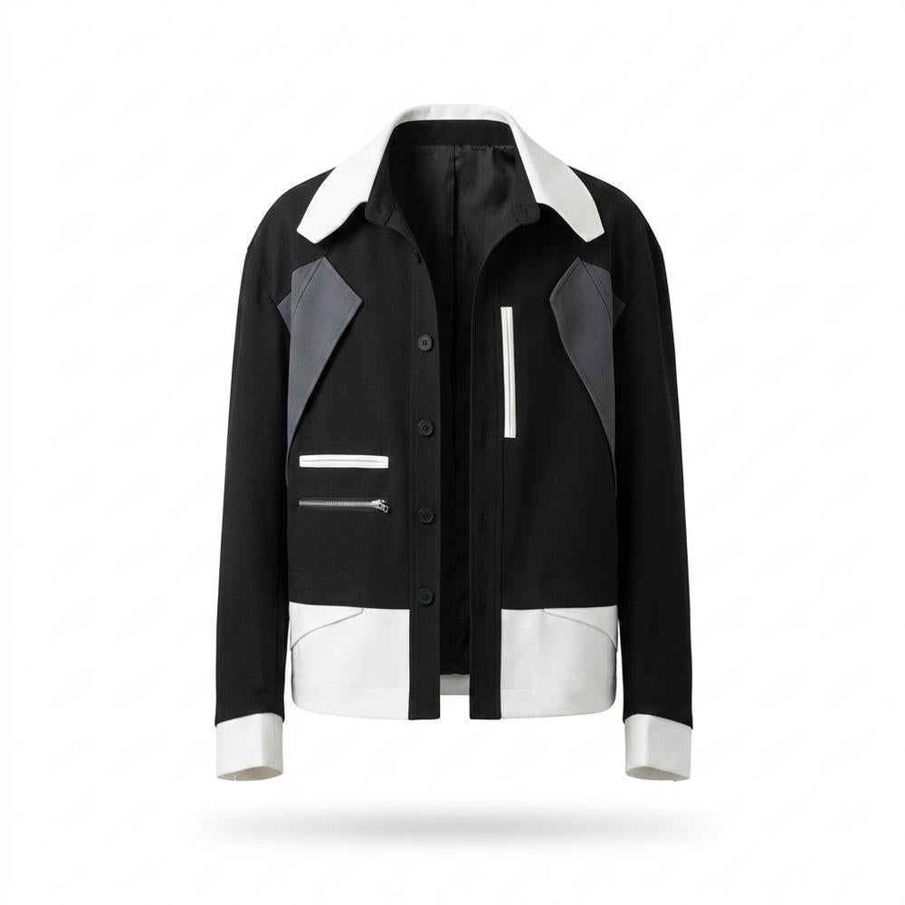 Mens Outlet House - Vimon | Color-Blocked Paneled Jacket Unisex