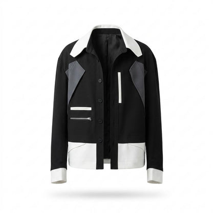 Mens Outlet House - Vimon | Color-Blocked Paneled Jacket Unisex