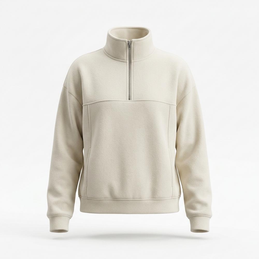 Mens Outlet House - Yiwev | Half-Zip Funnel-Neck Sweatshirt Unisex
