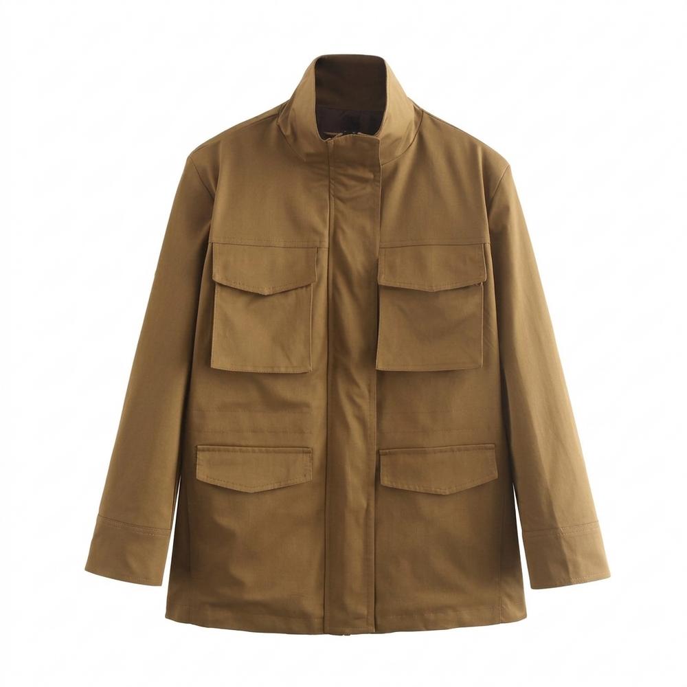 Mens Outlet House - Elmer | High-Collar Four-Pocket Jacket Unisex