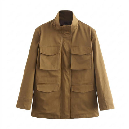 Mens Outlet House - Elmer | High-Collar Four-Pocket Jacket Unisex