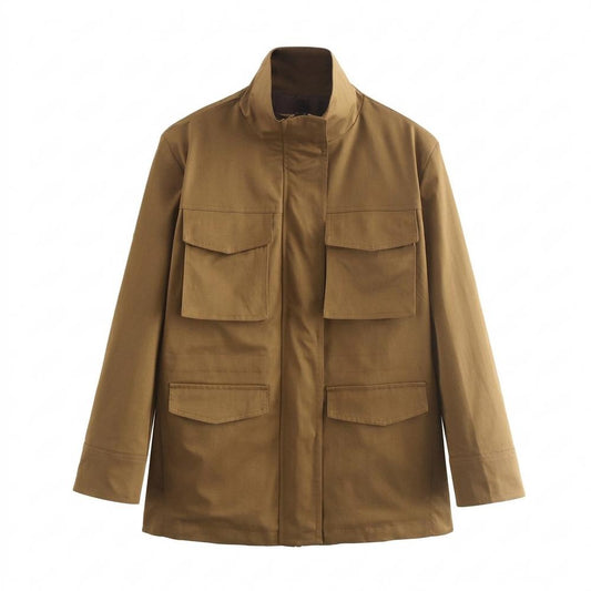 Mens Outlet House - Elmer | High-Collar Four-Pocket Jacket Unisex
