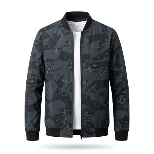 Mens Outlet House - Yepan | Printed Zip-Up Jacket Men