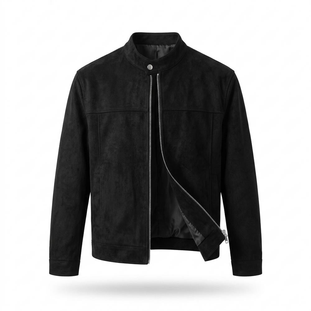 Mens Outlet House - Kedar | Suede-Texture Zip-Up Jacket Men