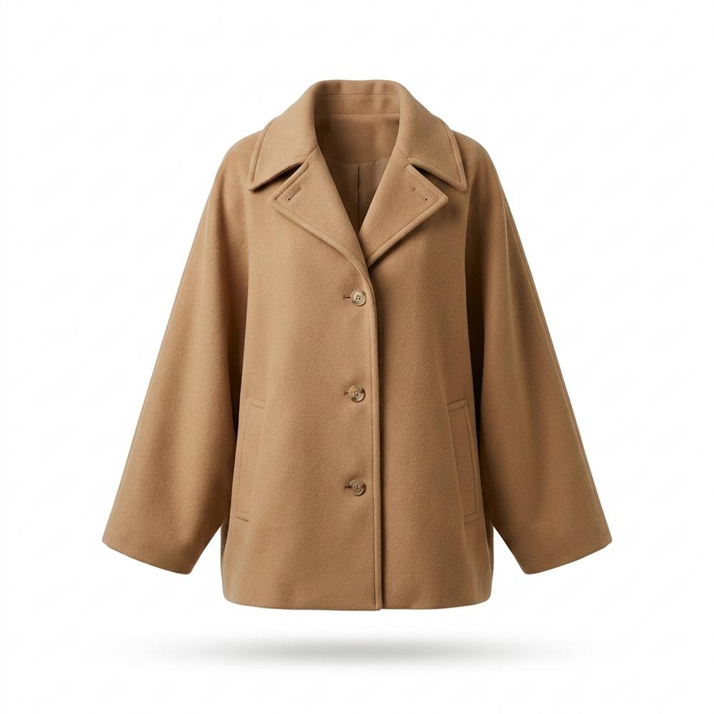 Mens Outlet House - Alsan | Single-Breasted Loose-Fit Coat Women