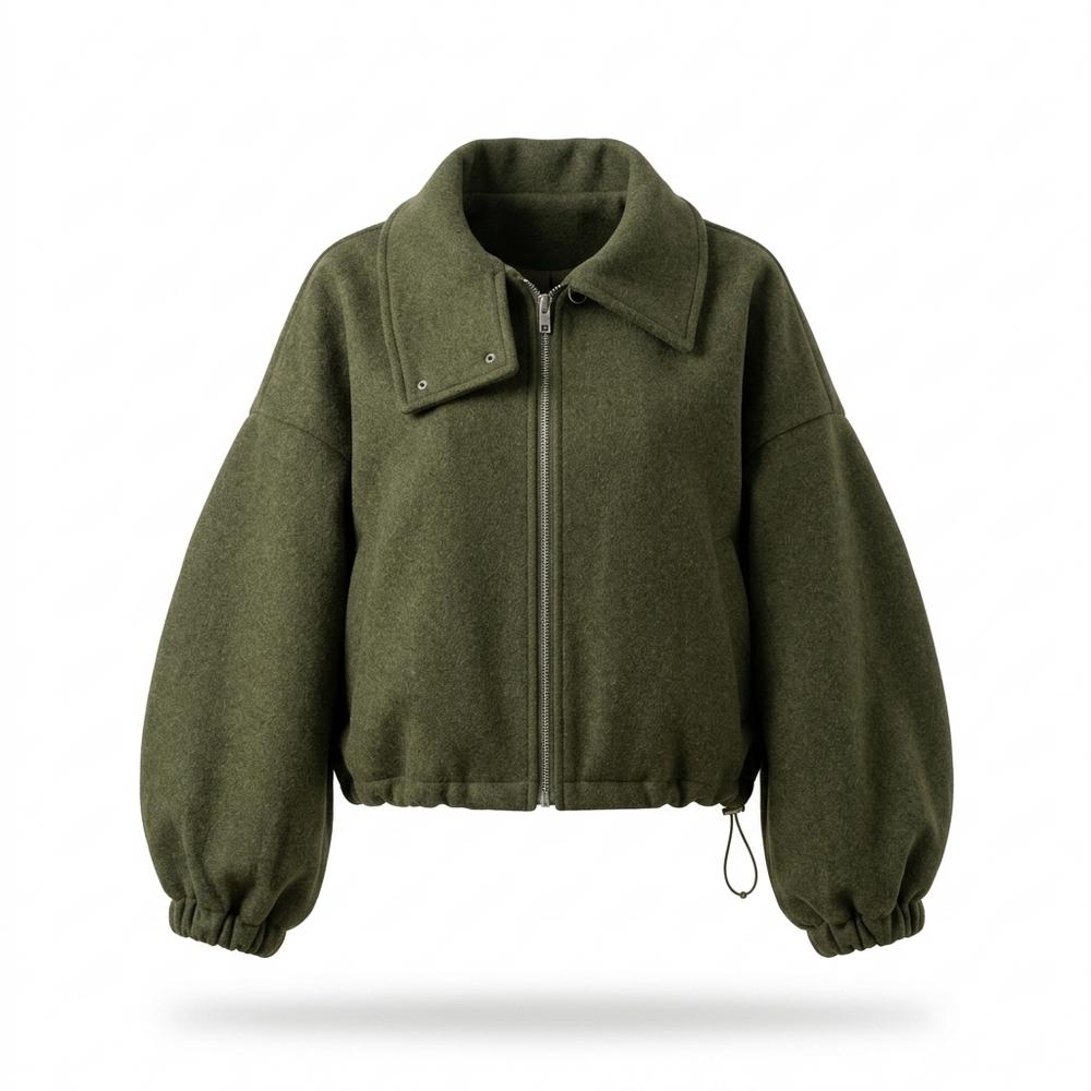 Mens Outlet House - Nimer | Cropped Balloon-Sleeve Jacket Women