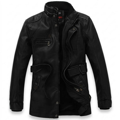 Mens Outlet House - Vetor | Stand-Collar Faux-Leather Jacket Men