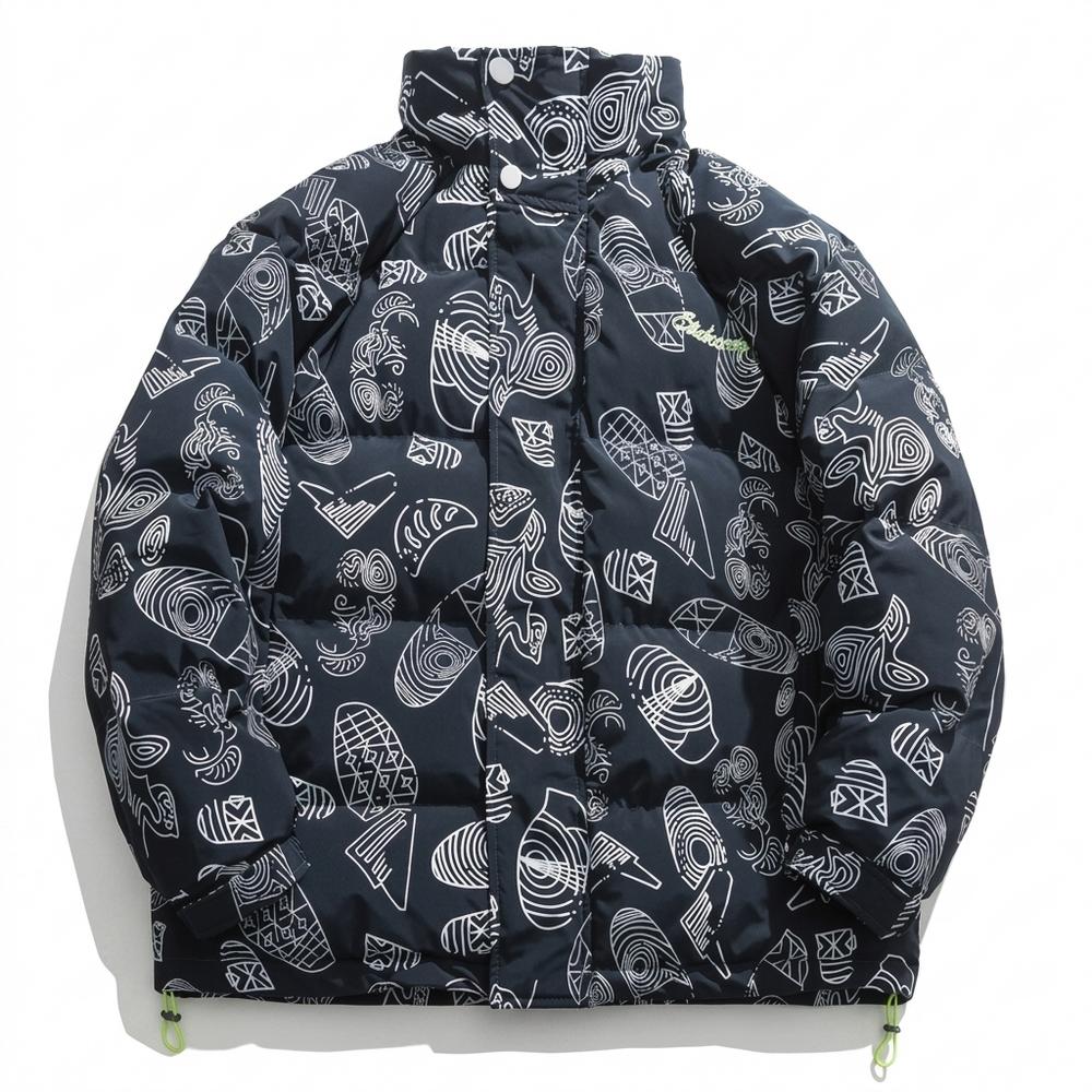 Mens Outlet House - Zelar | Patterned Quilted Jacket Unisex